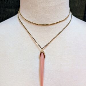 Elegant Pink Pendant Necklace